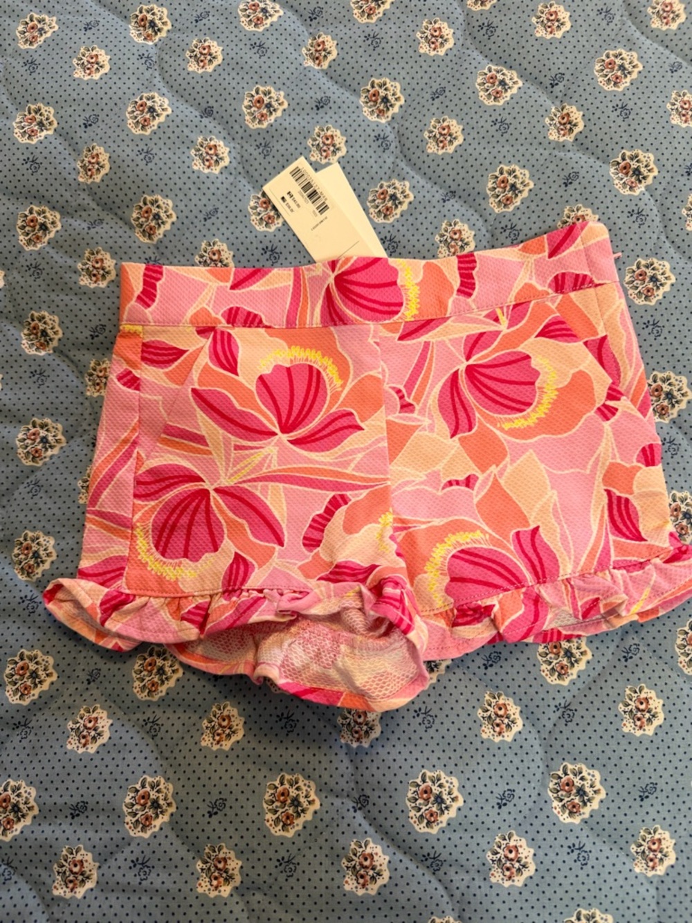 Pink Girls Shorts Floral Janie & Jack NWT 43
